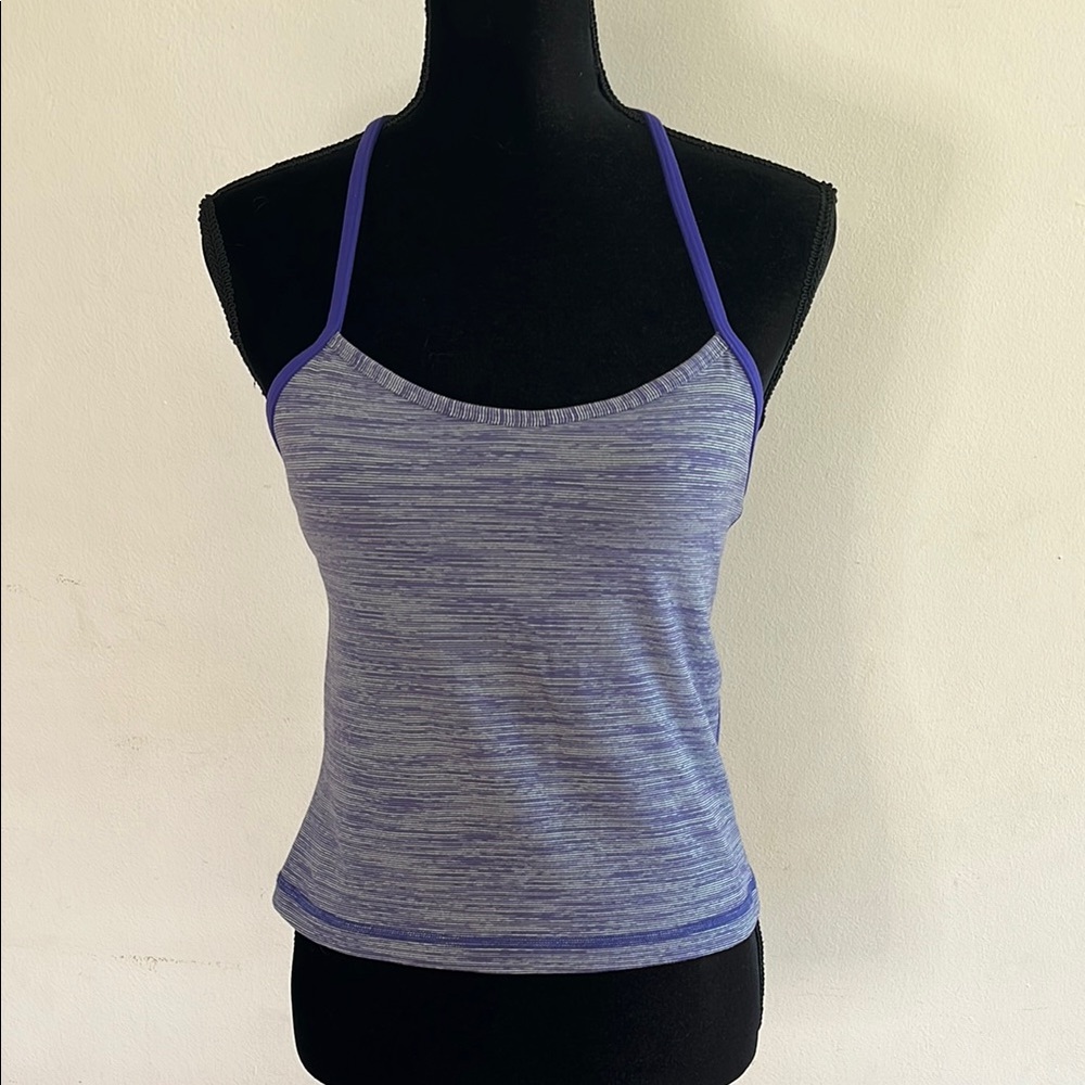 Lululemon Athletica Purple and Gray Tank Top